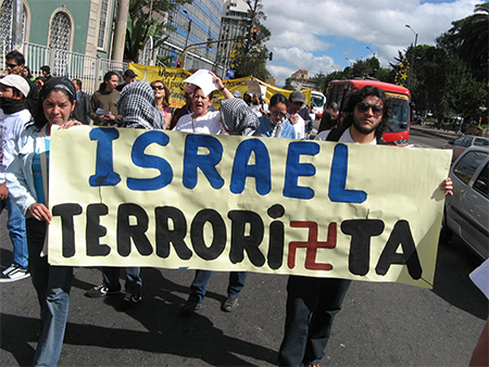 manifestacion contra el terrorismo de israel